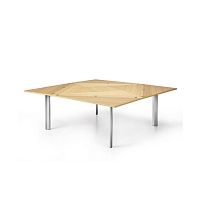 Contemporary table SQUARE2SQUAREaluminiumaluminum basesquare