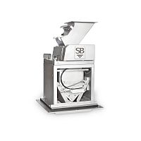 Bulk material weigher for powderswith belt feederwith gravity feed