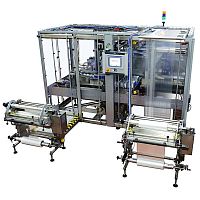 Sleeve wrapping machine with shrink tunnel FILMline CMBheat-shrink filmin-lineservo-driven
