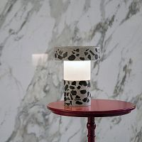 Table lamp LUCERAconcretecontemporarywith rechargeable battery