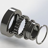 Cylindrical roller bearing NUP | NUBradialaxialsingle-row