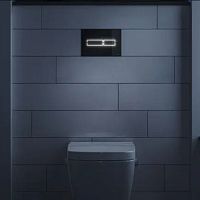 Double toilet flush button TECElux Minicontactlesscommercial
