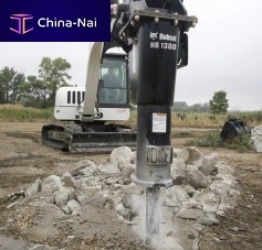 Hydraulic breaker for excavatorsvertical