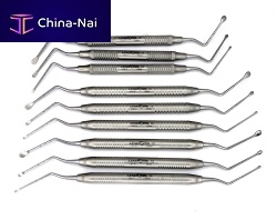 Dental surgery curette LXC-9boneLucascurved