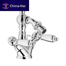 Double-handle bidet mixer tap HL225 SERIEScountertopchromed metalindoor