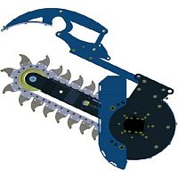 Chain trencher MT600for excavatorsfor skid steer loaders