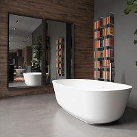 Oval bathtub BAAfree-standingby Carlo ColomboSolid Surface
