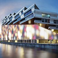 Resin ventilated facade fiberglasssheet