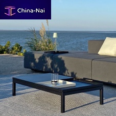 Contemporary coffee table TRUEstainless steelstainless steel baserectangular