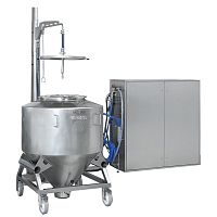 Cleaning station for the pharmaceutical industry PURfor containerscompactautomated