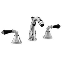 Double-handle bidet mixer tap 058621.F00.50countertopmetalSwarovski® crystal