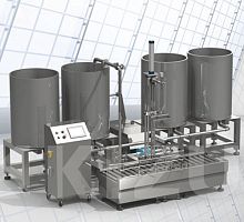 Automatic filler multi-containerfor liquidslinear