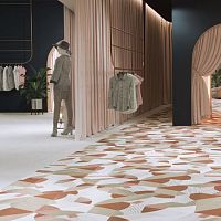Indoor hexagonal tile LINEDkitchenbathroomfor patio