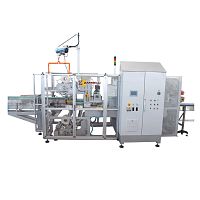 Shrink wrapping machine with sealing bar automaticfor cardboard boxesfor glass bottles
