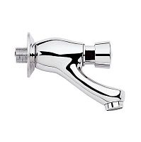 Washbasin mixer tap D0TE225/99wall-mountedself-closingchromed metal