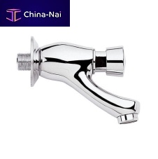 Washbasin mixer tap D0TE225/99wall-mountedself-closingchromed metal