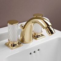 Double-handle bidet mixer tap FORTUNY 000RBFN090CRcountertopchrome-plated brassbathroom