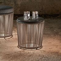 Contemporary side table TIBIDABOHPLceramicpainted aluminum base