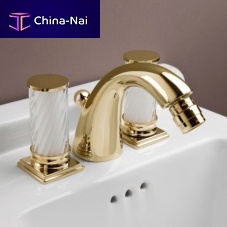 Double-handle bidet mixer tap FORTUNY 000RBFN090CRcountertopchrome-plated brassbathroom