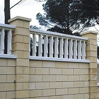 Precast concrete handrail RBALBB escalator