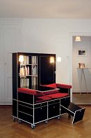 Contemporary sofa LESE+LEBEfabricmulti-color2-person