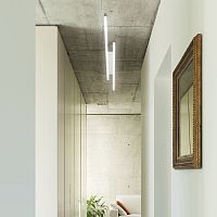 Contemporary ceiling light FORTElinearaluminumLED