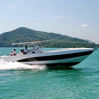 Outboard express cruiser Silver Craft 36CCtwin-engineopencenter console