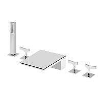 Bathtub mixer tap ROYALEcountertopchromed metalbathroom