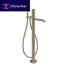 Bathtub mixer tap 70028 seriesfloor-mountedchromed metalbathroom