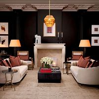 Floor-standing lamp CALLAOwoodengranitecontemporary