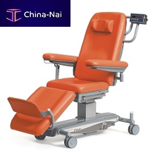 Electric hemodialysis chair ZOE PRECISION3-sectionheight-adjustableon casters