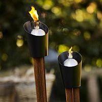 Steel garden torch LIGHT CONE