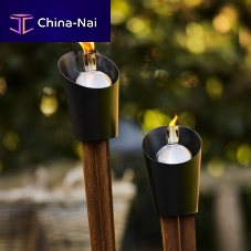 Steel garden torch LIGHT CONE