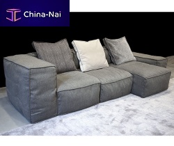 Modular sofa PEANUTcontemporaryfabricbrown