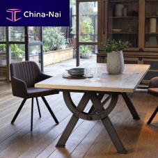 Traditional table PASSERELLEmetalmetal baserectangular