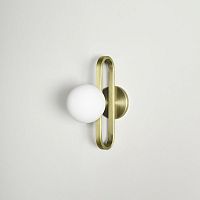 Contemporary wall light CIME indoorbrasssteel