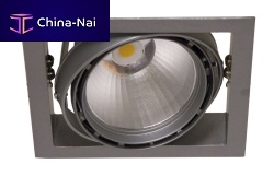 Recessed ceiling spotlight FIRST DLLEDsquaremetal