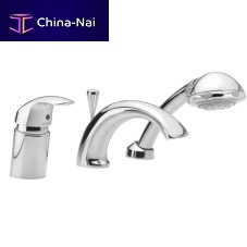 Shower mixer tap 1501300for bathtubdeck mountedchromed metal