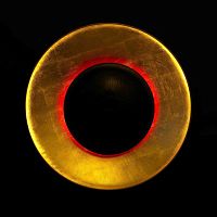 Contemporary ceiling light CLIPSE roundsteelJapanese paper