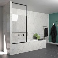 Fixed bath screen MILANSecurit® glassframed