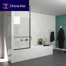 Fixed bath screen MILANSecurit® glassframed