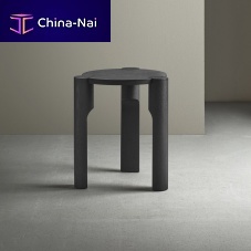 Contemporary stool DOMUS oakash3-legged