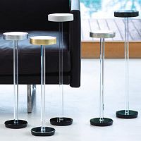 Contemporary side table LIBEROlacquered woodlacquered wood baseround