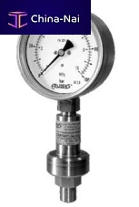 Analog pressure gauge MS-100threadedBourdon tubewith diaphragm seal