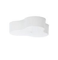 Contemporary ceiling light TRIPLEaluminumPMMAincandescent