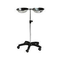 Double bin surgical basin stand HWE-16trolley-mountedstainless steel