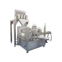 Automatic filling and sealing machine for granulates