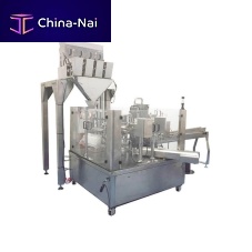 Automatic filling and sealing machine for granulates