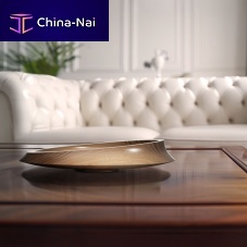 Walnut centerpiece Noble WalnuthandmademinimalistMade in Italy