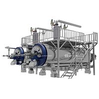 Organic waste treatment plant for veterninary clinics
